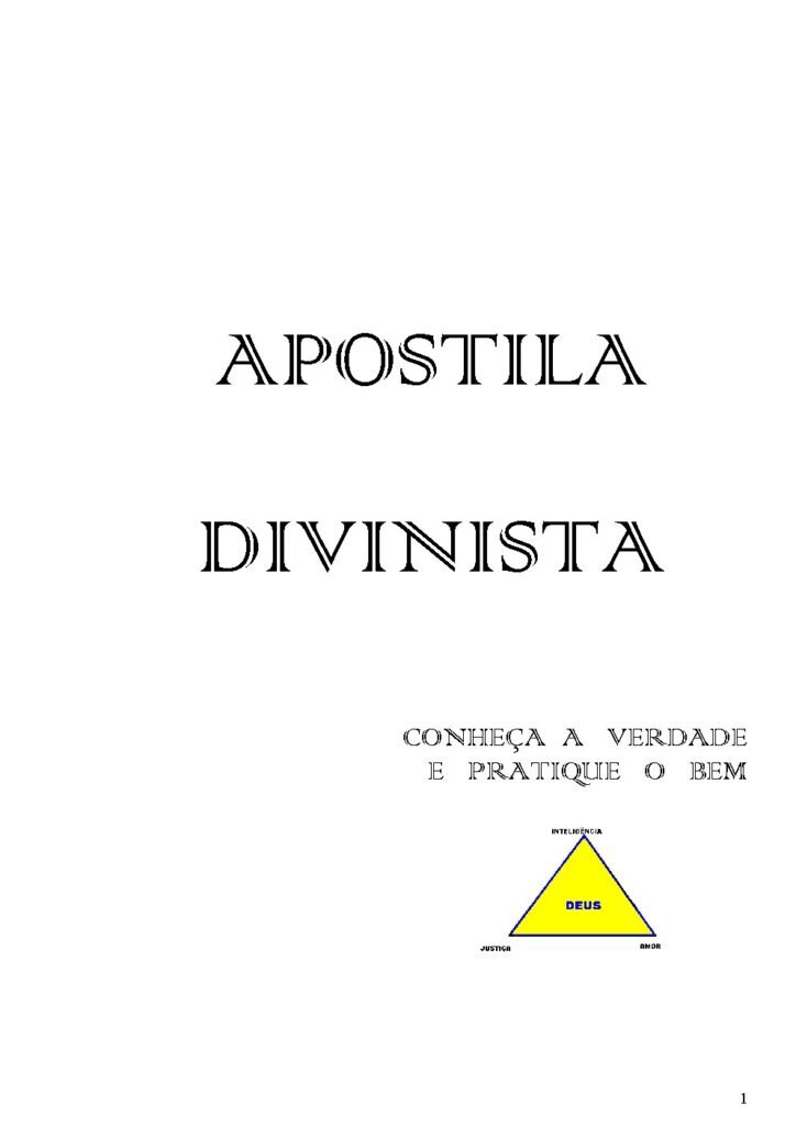 Capa do livro Apostila de Divinismo – Yolanda Santoro