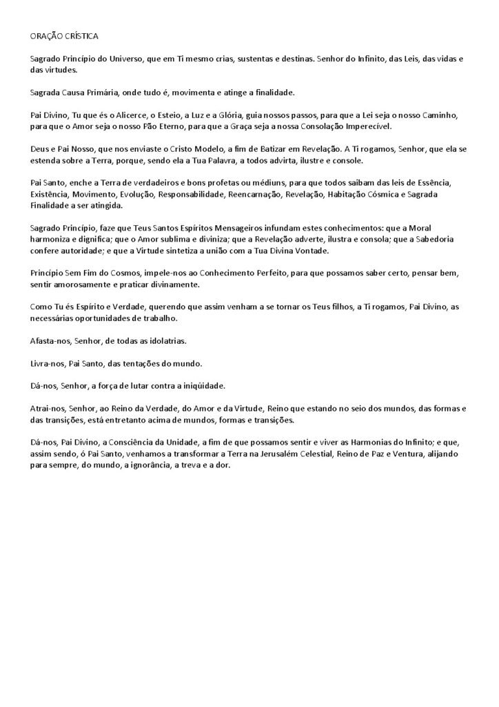 Capa do livro Oração Crística