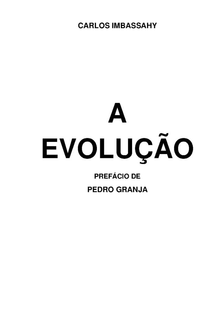 Capa do livro A Evolução