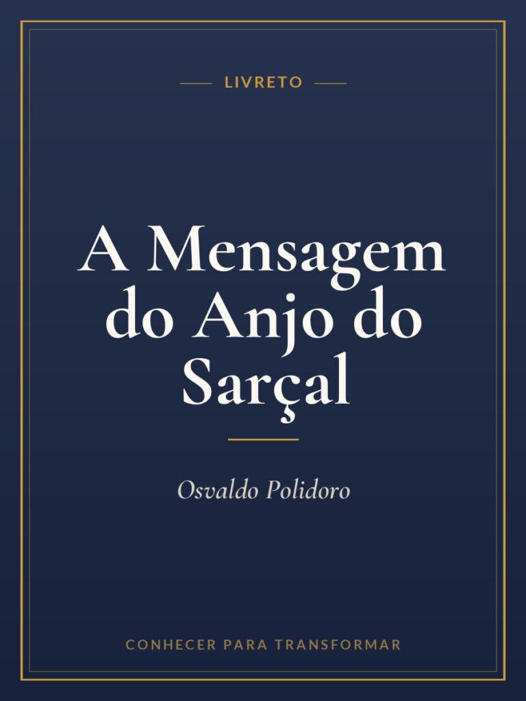 Capa do livro Livreto: A Mensagem do Anjo do Sarçal