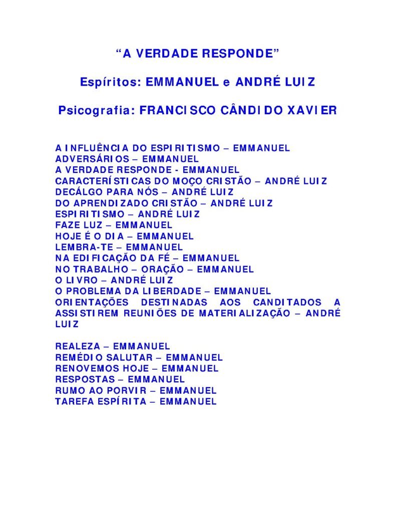 Capa do livro A Verdade Responde