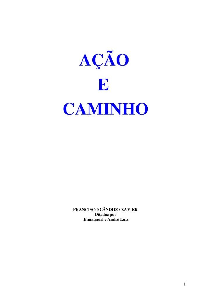Capa do livro Ação e Caminho