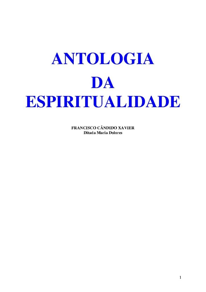 Capa do livro Antologia da Espiritualidade