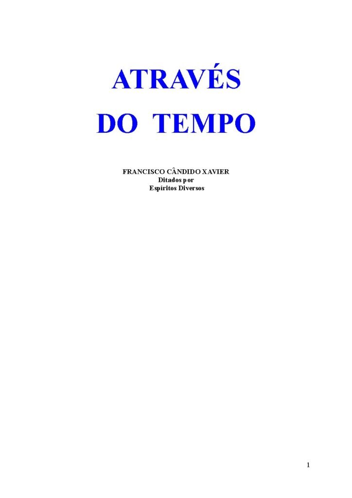 Capa do livro Através do Tempo