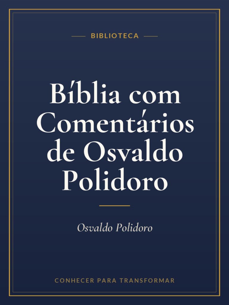 Capa do livro Bíblia com Comentários de Osvaldo Polidoro