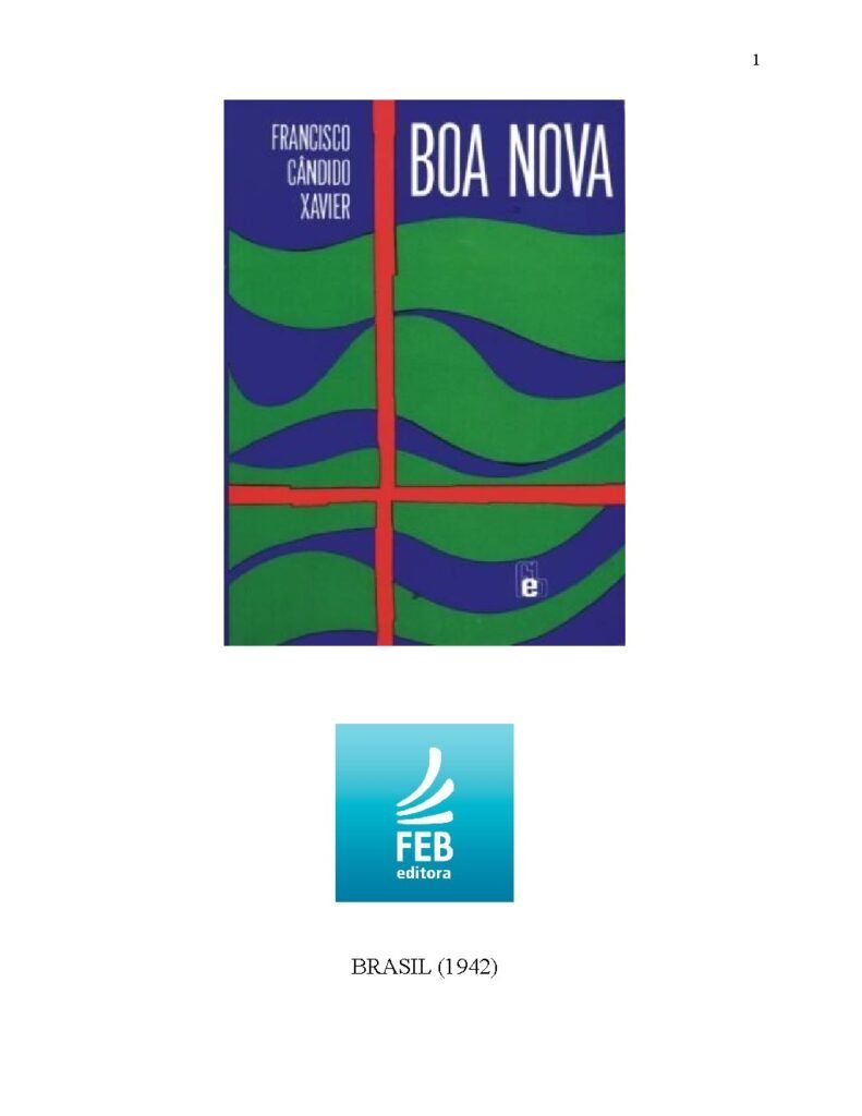 Capa do livro Boa Nova