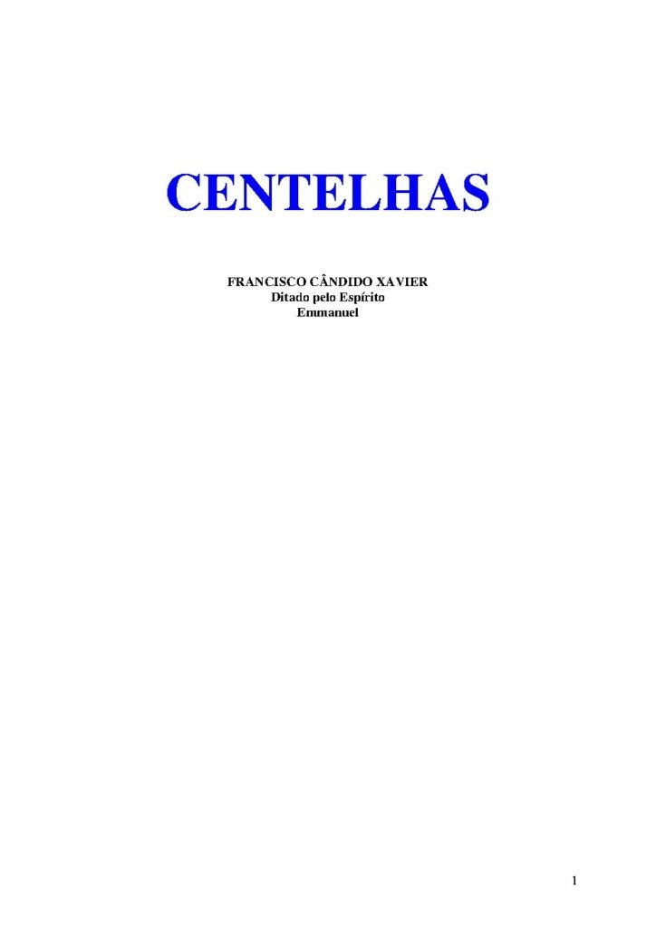 Capa do livro Centelhas