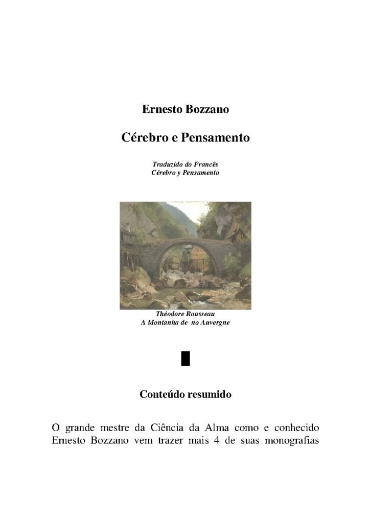 Capa do livro Cérebro e Pensamento