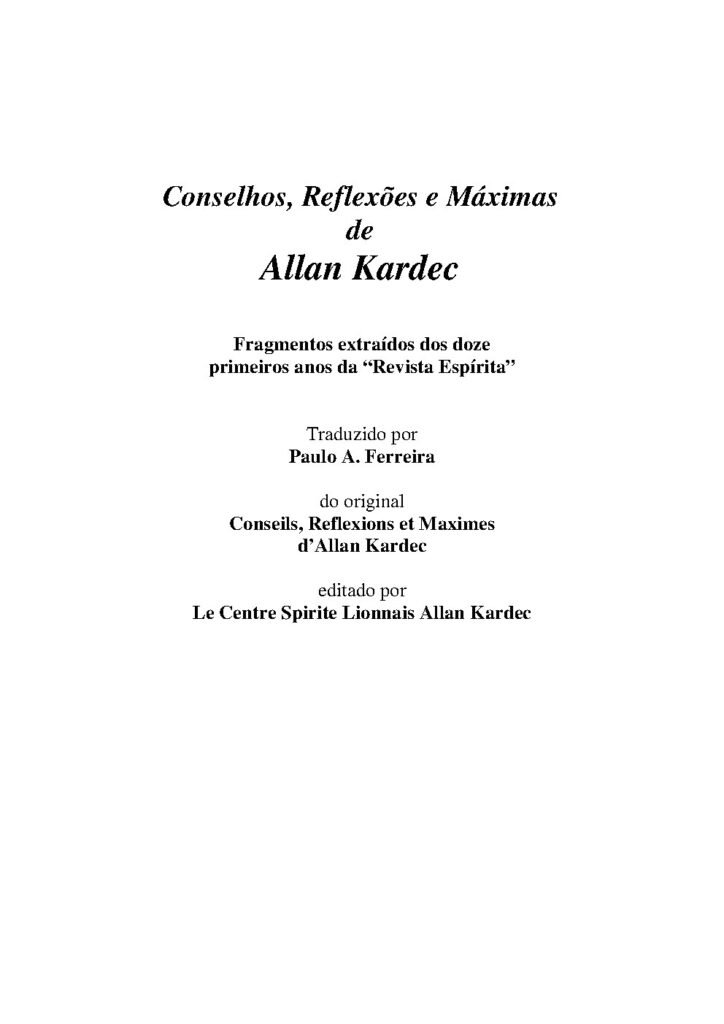 Capa do livro Conselhos, Reflexões e Máximas