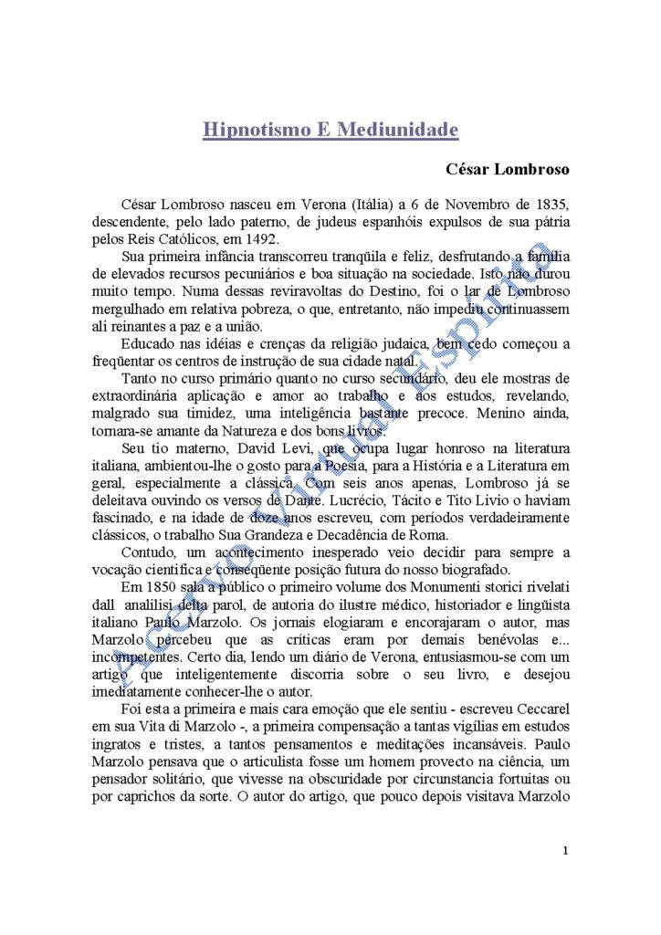Capa do livro Hipnotismo e Mediunidade