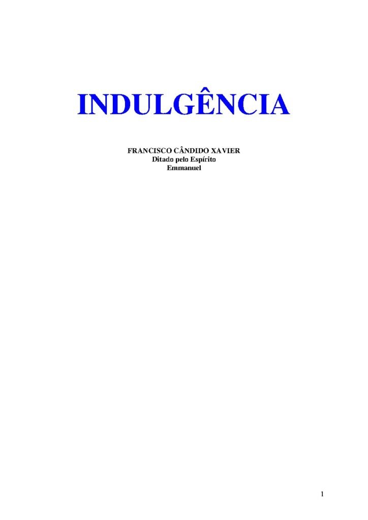 Capa do livro Indulgência