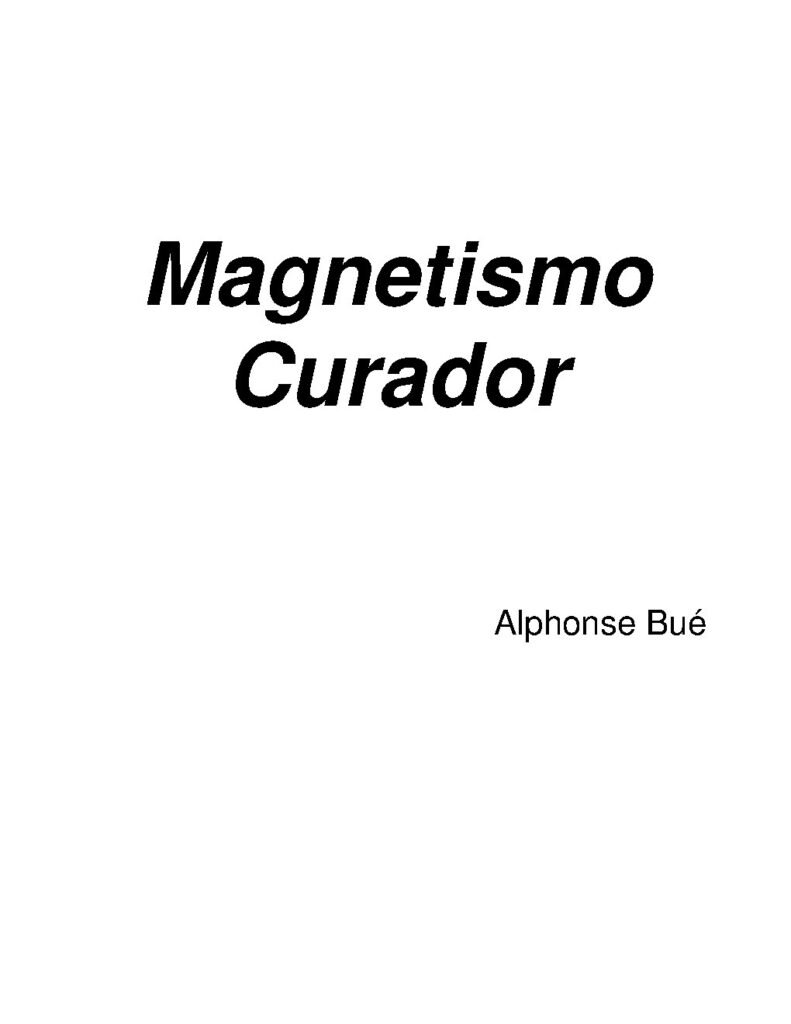 Capa do livro Magnetismo Curador