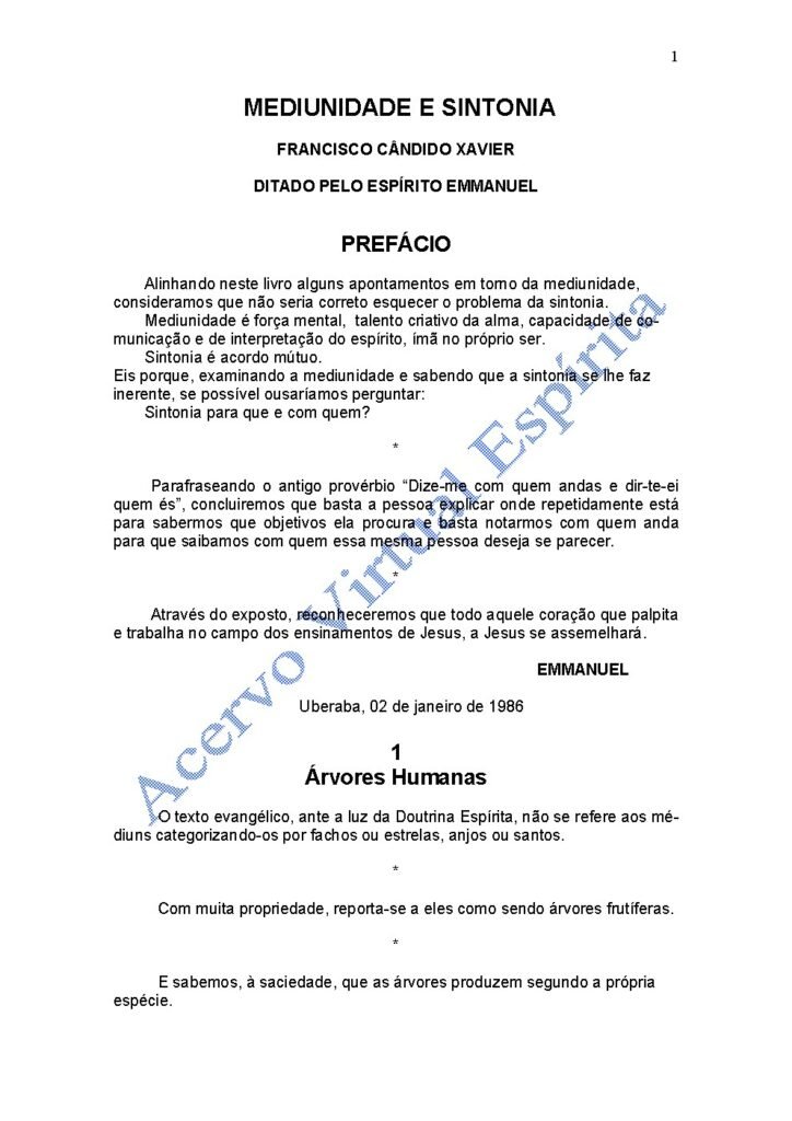 Capa do livro Mediunidade e Sintonia