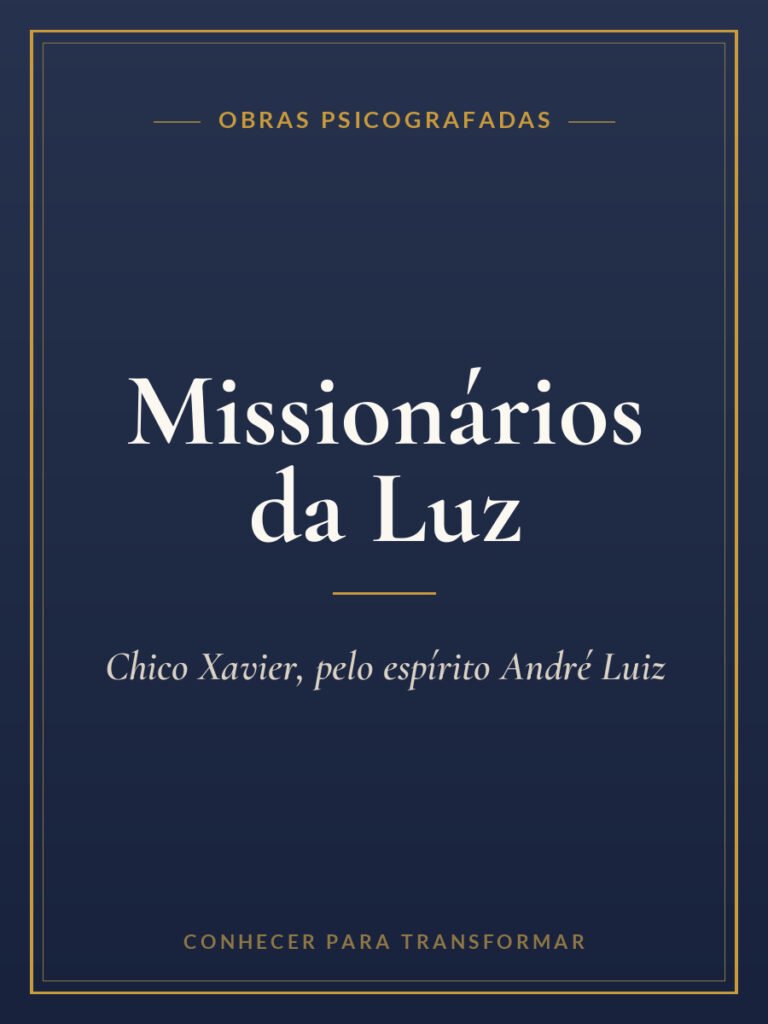 Capa do livro Missionários da Luz