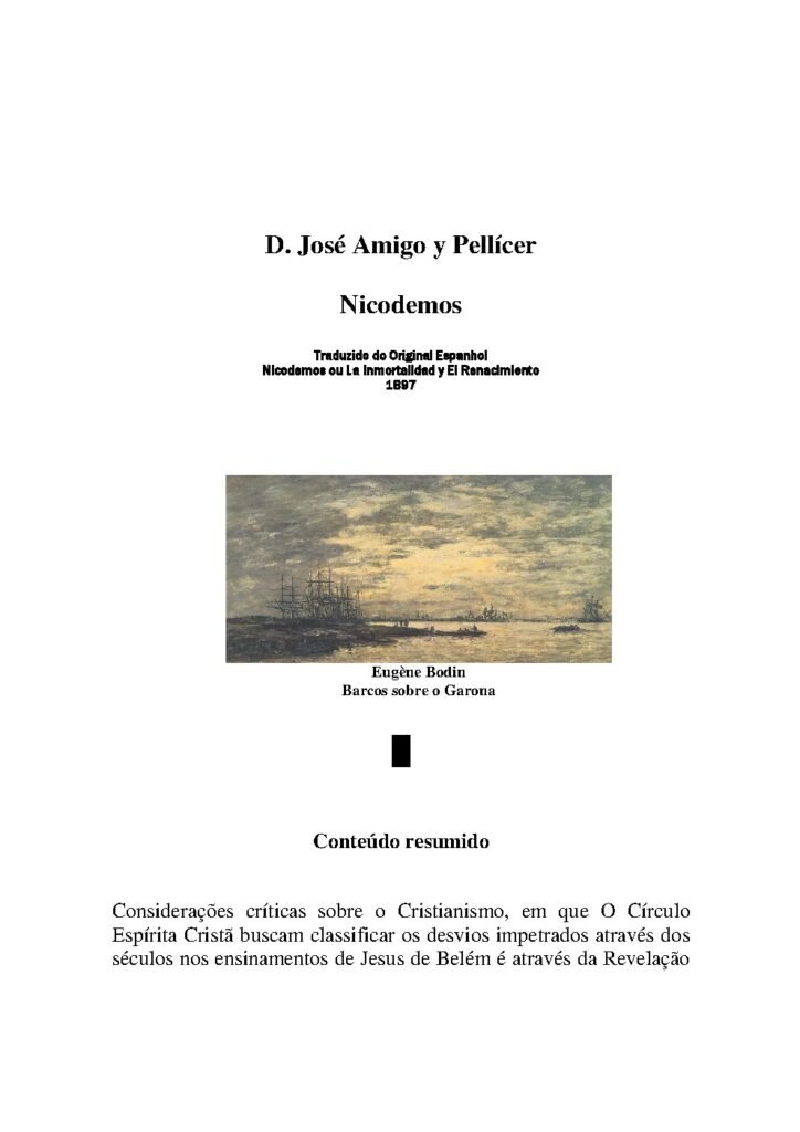 Capa do livro Nicodemos – A Imortalidade e o Renascimento