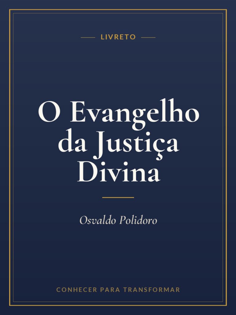 Capa do livro Livreto: O Evangelho da Justiça Divina