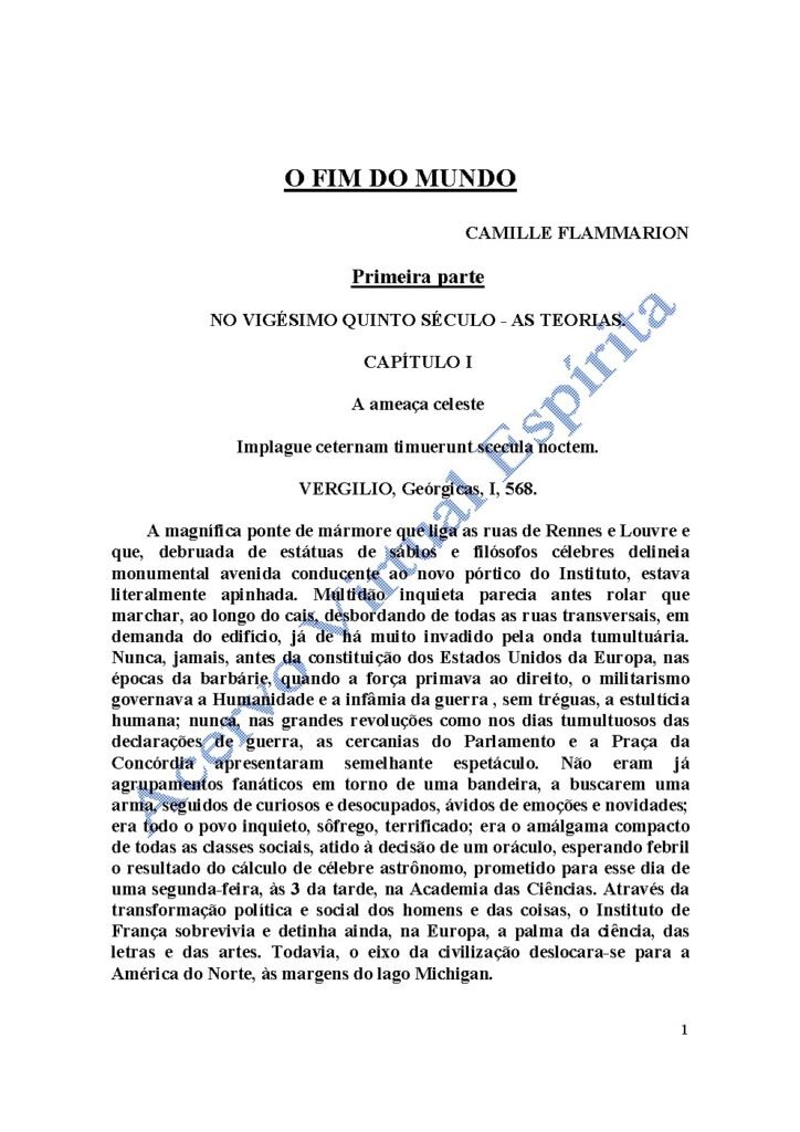 Capa do livro O Fim do Mundo