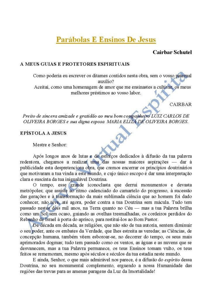 Capa do livro Parábolas e Ensinos de Jesus